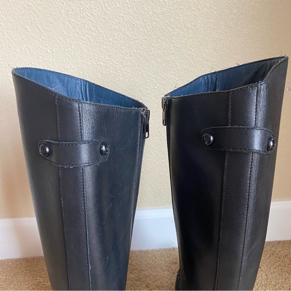 Juicy Coture Leather Riding Boots Black - Picture 6 of 11